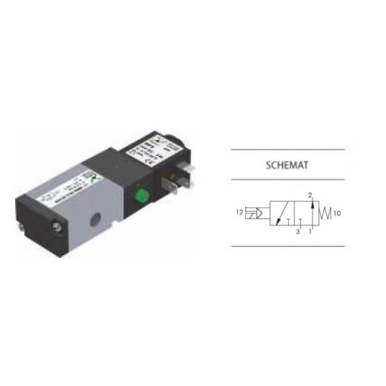 Zaw&oacute;r elektropneumatyczny 3/2 NO PNEUMAX 1/8 8880.32.A.39.F05 24VDC