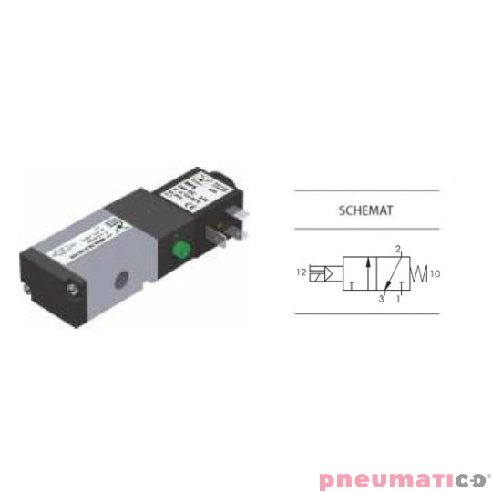 Zawór elektropneumatyczny 3/2 NC PNEUMAX 1/4 8884.32.C.39.F05 DC_24V Zawór elektropneumatyczny 3/2 NC PNEUMAX 1/4 8884.32.C.39.F05 DC_24V