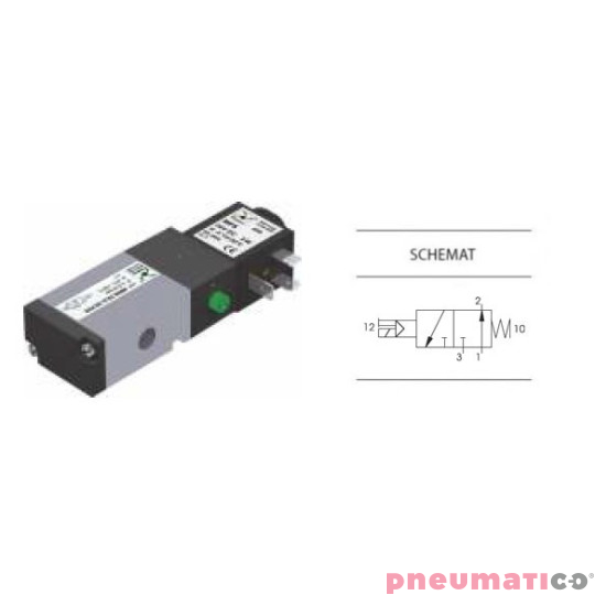 Zawór elektropneumatyczny 3/2 NO PNEUMAX 1/4 8884.32.A.39.F05 DC_24V Zawór elektropneumatyczny 3/2 NO PNEUMAX 1/4 8884.32.A.39.F05 DC_24V