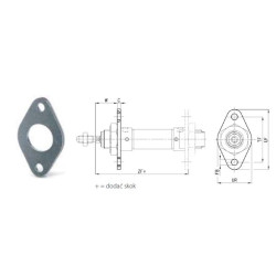 Kołnierz przedni/tylny FA TEKMA ISO6432