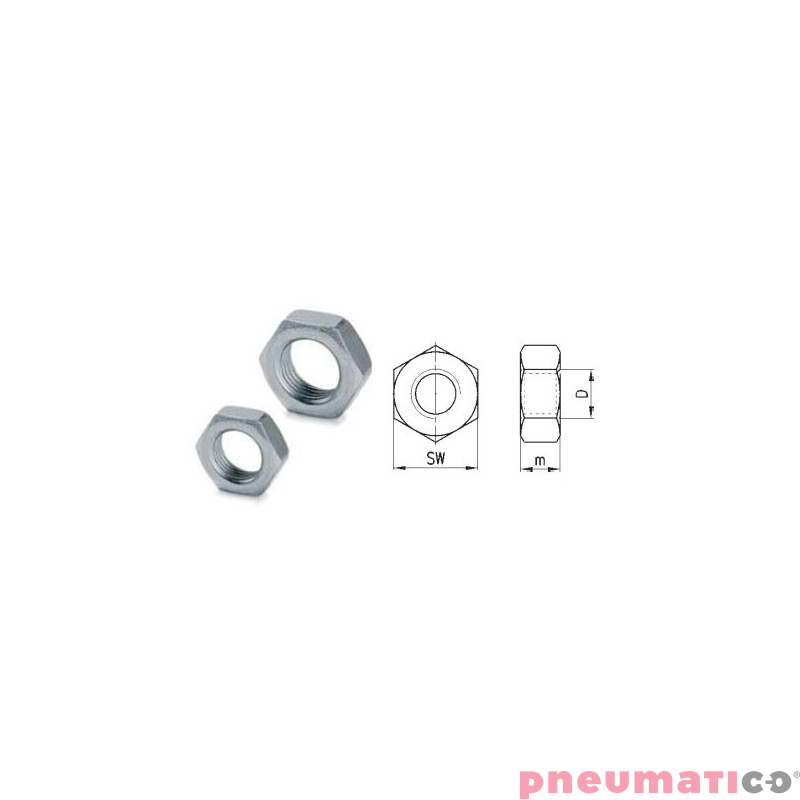 NAKRĘTKA BLOKUJĄCA TŁOCZYSKA M TEKMA ISO6432 NAKRĘTKA BLOKUJĄCA TŁOCZYSKA M TEKMA ISO6432