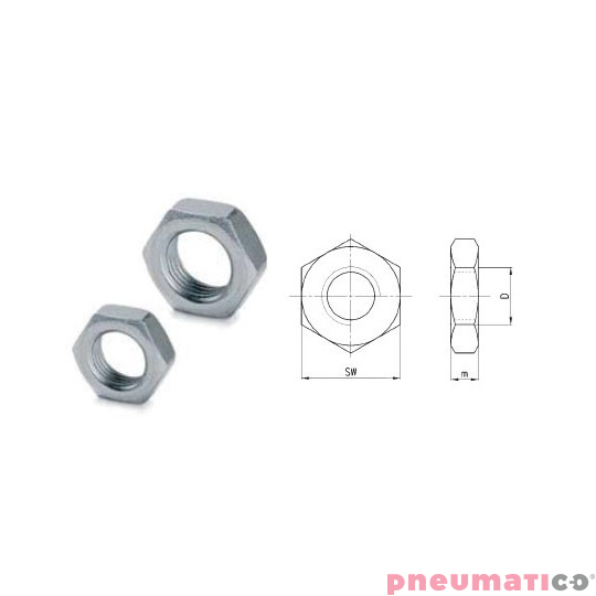 Nakrętka mocująca głowicy V TEKMA ISO6432 Nakrętka mocująca głowicy V TEKMA ISO6432
