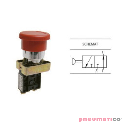 Zaw&oacute;r ręczny dźwignia z rolką -sprężyna 2/2 NO PNEUMAX
