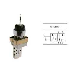 Przełącznik z kluczem dwupozycyjny 5/2 PNEUMAX