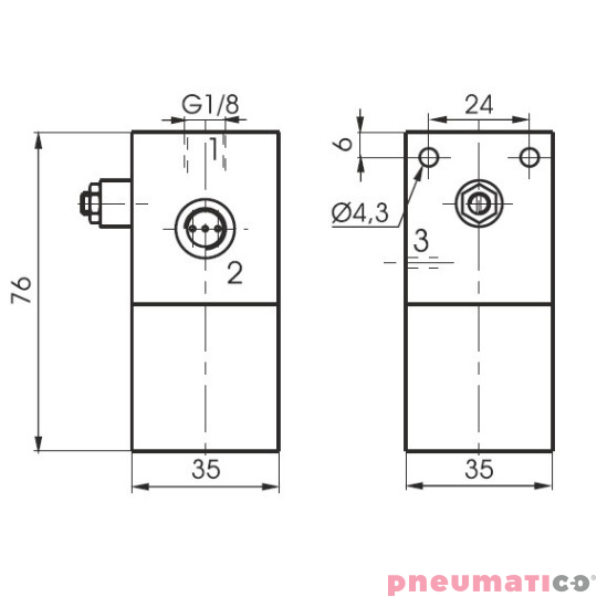 Generator impuls&oacute;w 900.18.2N PNEUMAX