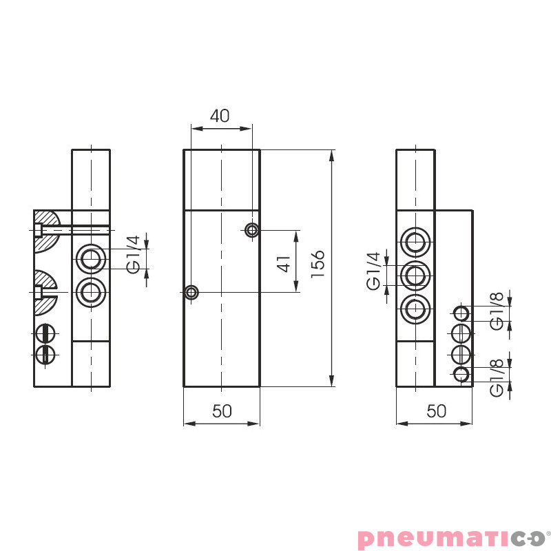 Zawór bezpieczeństwa typu "dwie ręce" 900.52.1.1 PNEUMAX Zawór bezpieczeństwa typu "dwie ręce" 900.52.1.1 PNEUMAX