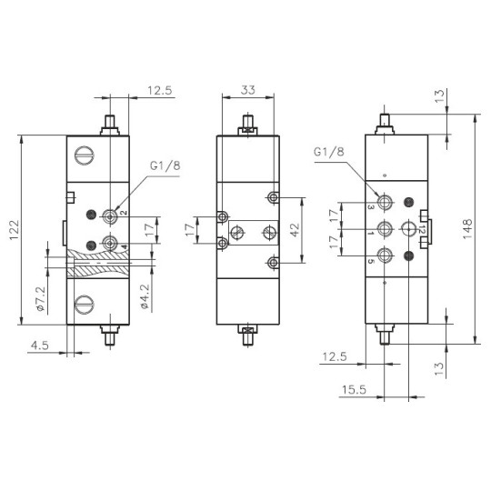 Zaw&oacute;r pneumatyczny Flip-Flop 900.52.1.3 PNEUMAX