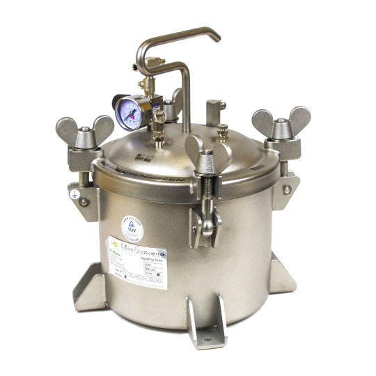 Zbiornik ciśnieniowy ze stali nierdzewnej do natrysku/malowania 10l bez mieszadła SN10