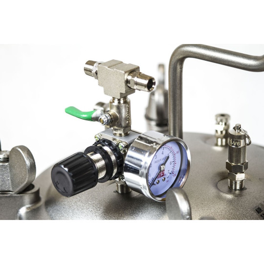 Zbiornik ciśnieniowy ze stali nierdzewnej do natrysku/malowania 10l bez mieszadła SN10