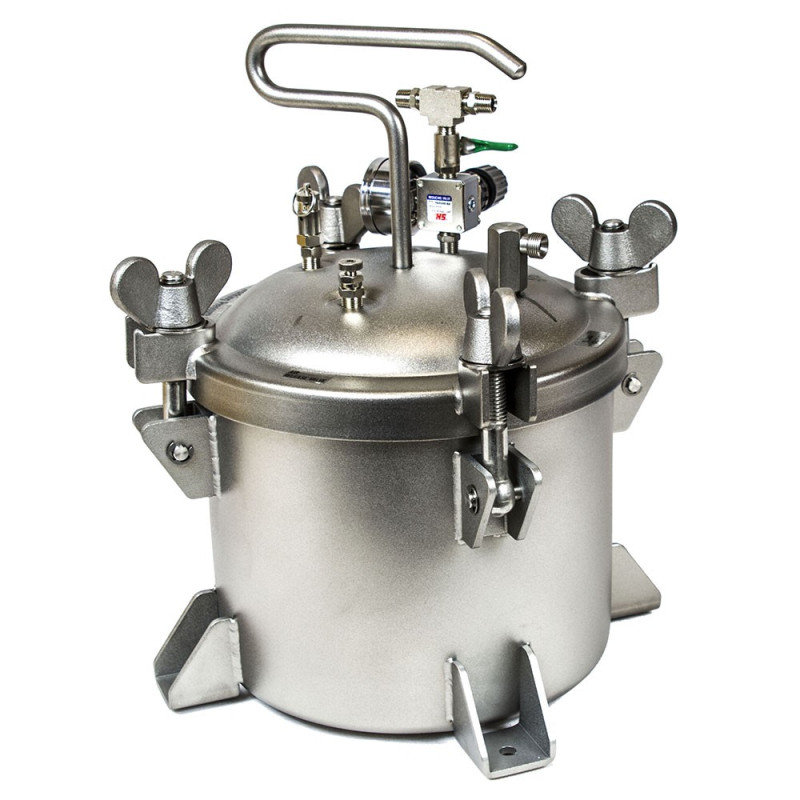 Zbiornik ciśnieniowy ze stali nierdzewnej do natrysku/malowania 10l bez mieszadła SN10