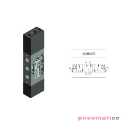 Zaw&oacute;r pneumatyczny tr&oacute;jpozycyjny CC T228.53.33.11.11 5/3 PNEUMAX 1/8"