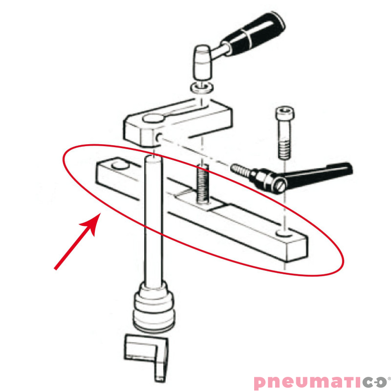 Podpora ramienna do zszywacza Minigraf Alfamacchine Podpora ramienna do zszywacza Minigraf Alfamacchine