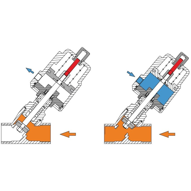 Zawór kątowy nierdzewny NC PAV065B Rectus 2 1/2" Zawór kątowy nierdzewny NC PAV065B Rectus 2 1/2"