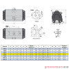 Pneumatyczny napęd obrotowy jednostronnego działania PSR83F57X17 RQS