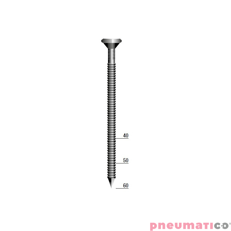 Gwoździe kotwowe karbowane galw. ANCHOR 4.0/40 RS 1op.- 1.250szt.