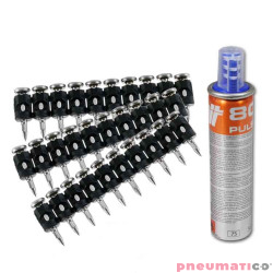 Gwoździe utwardzone do betonu i stali C6-25 1op.-1500szt + 3xGAZ PULSA 800+ 