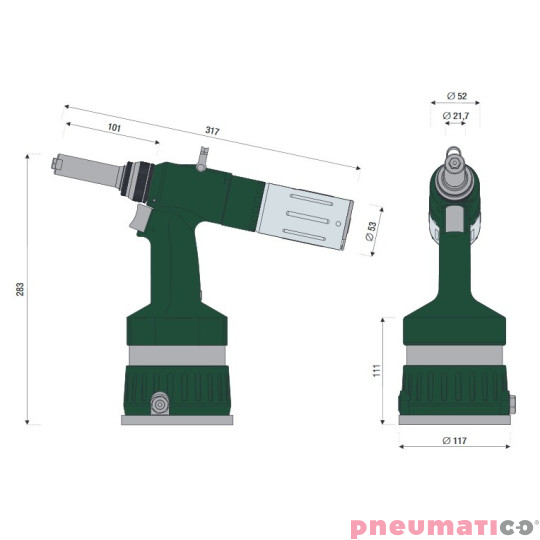 Nitownica do nit&oacute;w zrywalnych RIVETEC RL40I
