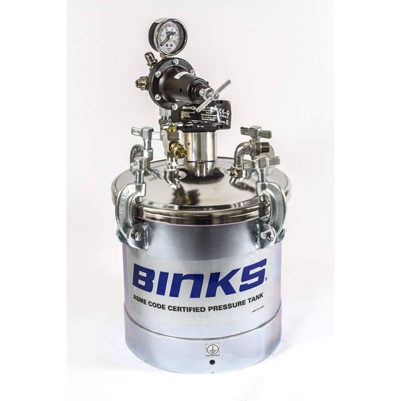 Zbiornik ciśnieniowy do natrysku 83Z-211 - 10L z mieszadłem pneumatycznym BINKS