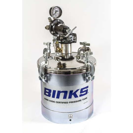 Zbiornik ciśnieniowy do natrysku 83Z-211 - 10L z mieszadłem pneumatycznym BINKS