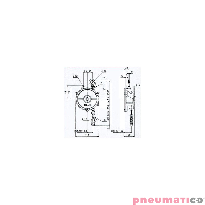wymiary TW-5 TIGON wymiary TW-5 TIGON