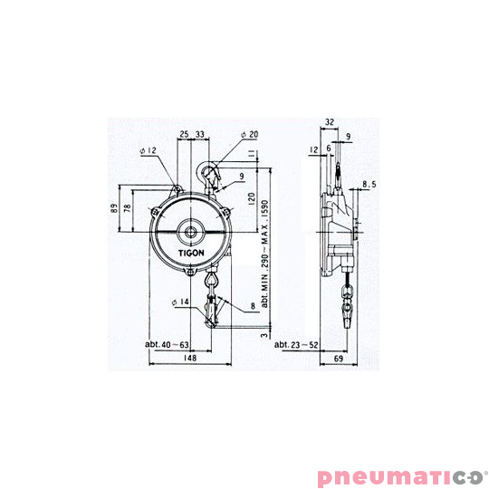 wymiary TW-5 TIGON wymiary TW-5 TIGON