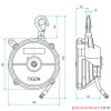 Balanser linkowy HW-3 TIGON 1,5-3,0 kg 1300mm