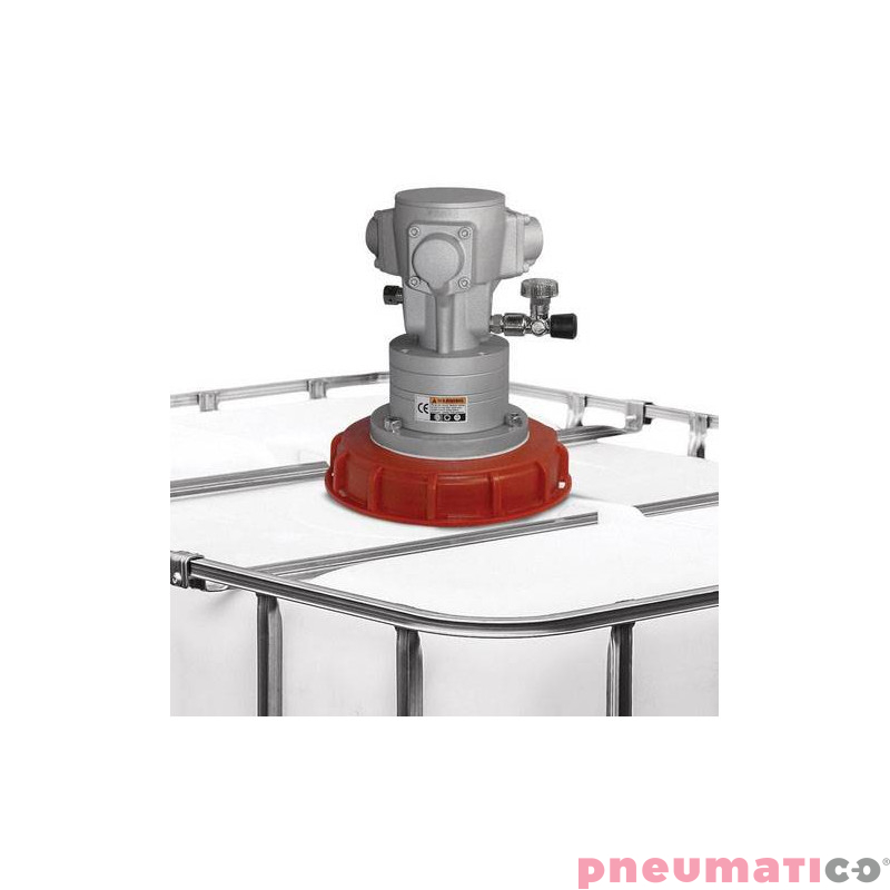 spos&oacute;b montażu mieszadła na pojemnikach typu MAUSER