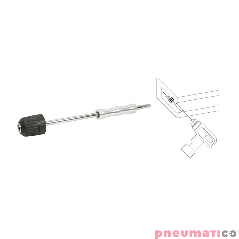 użycie przedłużki w trudno dostępnych miejscach