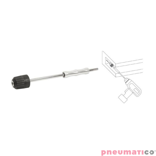 użycie przedłużki w trudno dostępnych miejscach