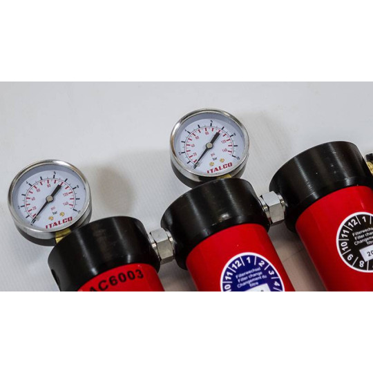 Stacja filtracyjna dla lakiernictwa – 3 elementowa Italco AC-6003 Stacja filtracyjna dla lakiernictwa – 3 elementowa Italco AC-6003