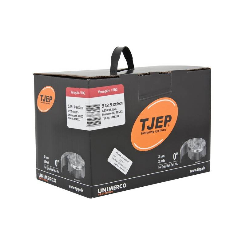 Gwoździe DEKRA Tjep 25/50 czerwone 1op.- 1.950szt. 