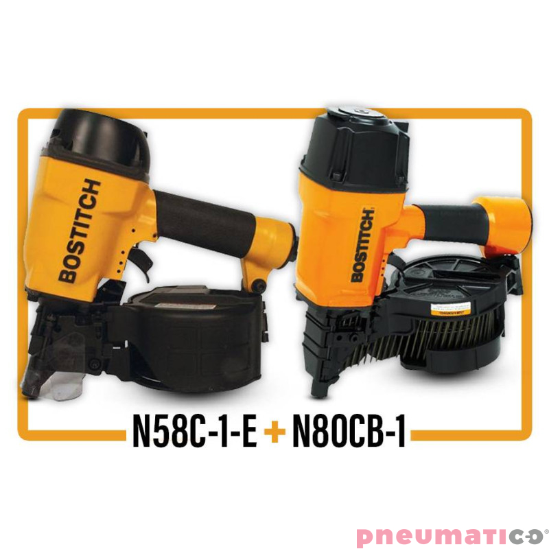 ZESTAW Gwoździarka pneumatyczna Stanley - Bostitch N58C-1-E + N80CB-1ML-E ZESTAW Gwoździarka pneumatyczna Stanley - Bostitch N58C-1-E + N80CB-1ML-E