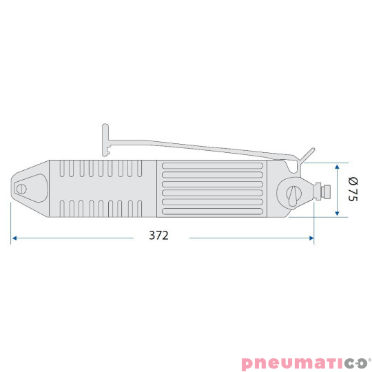 Szczypce pneumatyczne MP55A (bez ostrzy)