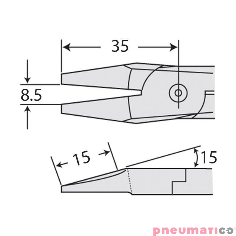 Ostrze do szczypiec pneumatycznych NILE F5 Ostrze do szczypiec pneumatycznych NILE F5