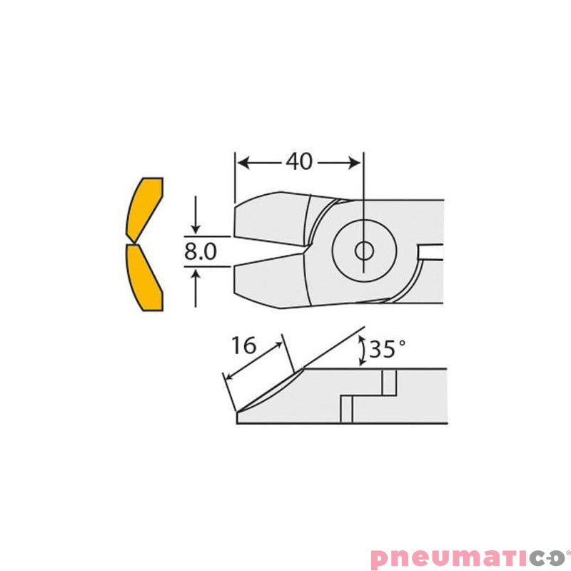 Ostrze do szczypiec pneumatycznych NILE P120