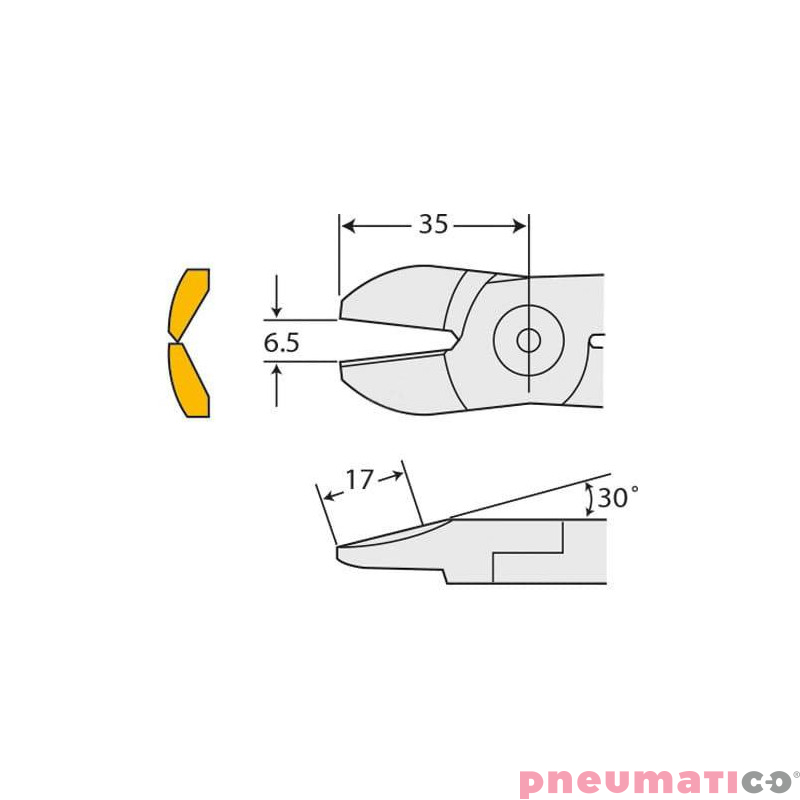 Ostrze do szczypiec pneumatycznych NILE S5 Ostrze do szczypiec pneumatycznych NILE S5