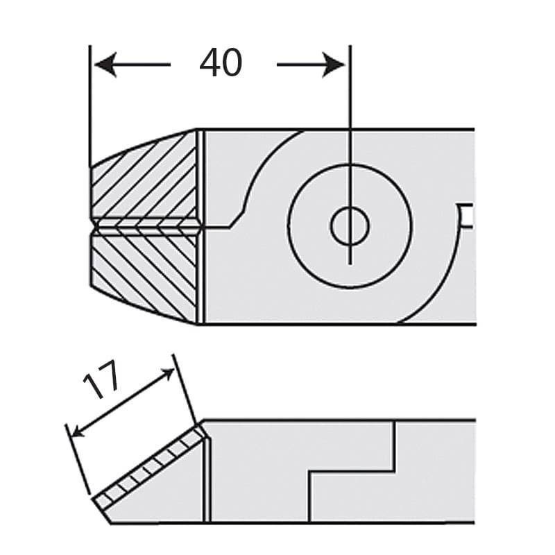 Ostrze do szczypiec pneumatycznych NILE Z120