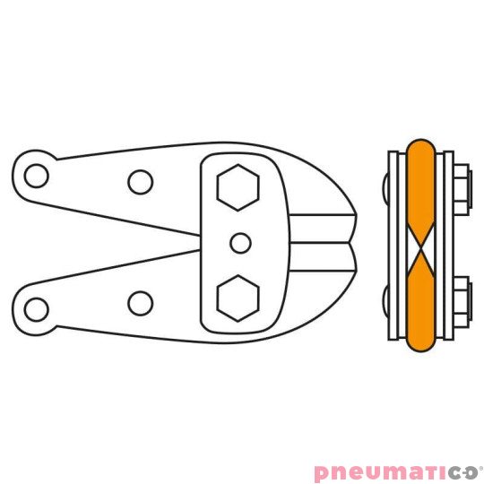 Szczypce pneumatyczne H.K. Porter 9190C Szczypce pneumatyczne H.K. Porter 9190C