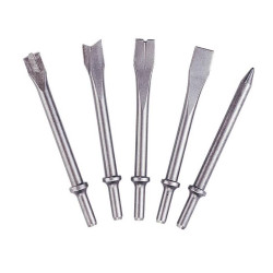 Kpl. 5szt. grot&oacute;w do młotka pneumatycznego uchwyt 6-kt. JAZ-3945H