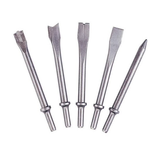 Kpl. 5szt. grotów do młotka pneumatycznego uchwyt 6-kt. JAZ-3945H Kpl. 5szt. grotów do młotka pneumatycznego uchwyt 6-kt. JAZ-3945H