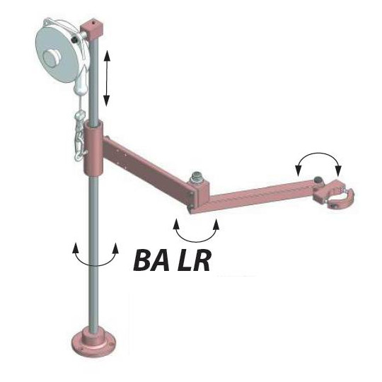 Height adjusting clamp for BA 12 & BA 25 Height adjusting clamp for BA 12 & BA 25