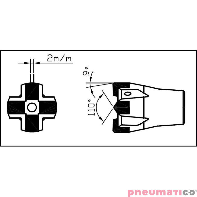 Przecinak krzyżowy stożkowy II Toku CB6126300030