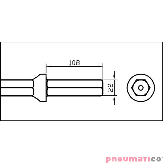 Żedrź wiertnicza stożkowa II do młot&oacute;w Toku CB2261510500