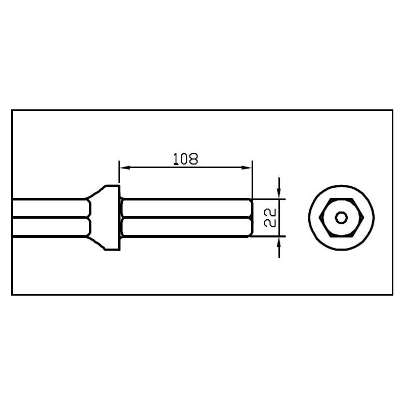Żedrź wiertnicza stożkowa II do młotów Toku CB2261510500 Żedrź wiertnicza stożkowa II do młotów Toku CB2261510500