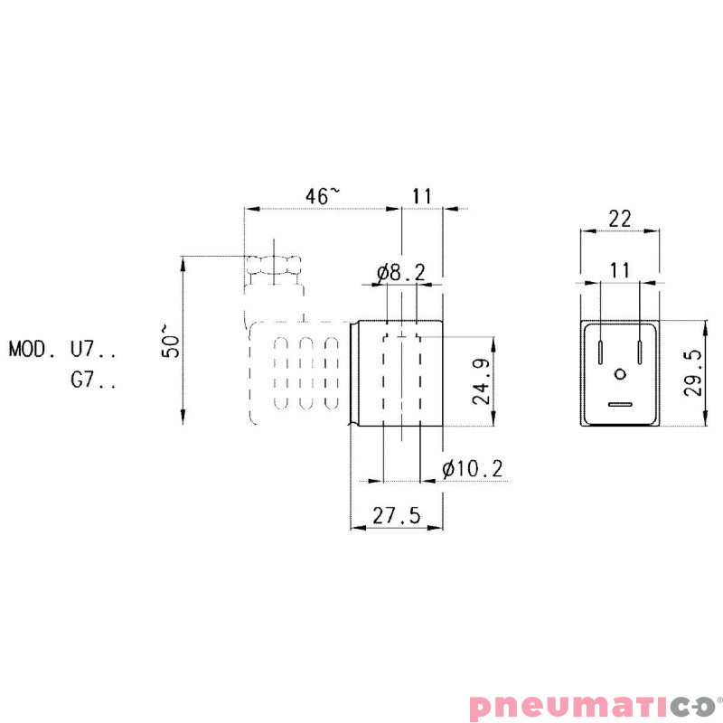CAMOZZI G73 CEWKA 24VDC CAMOZZI G73 CEWKA 24VDC