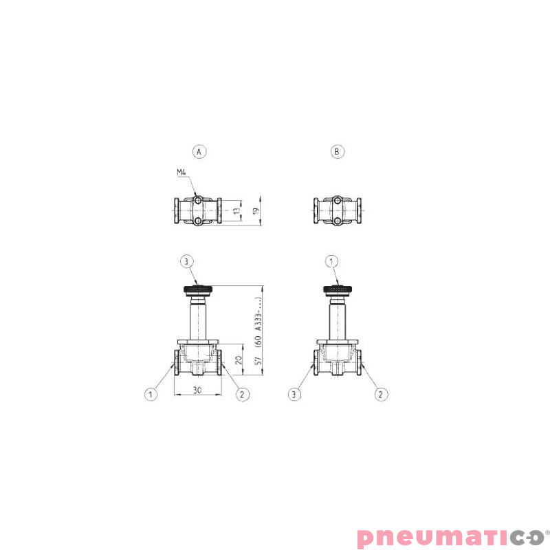 ELEKTROZAWÓR 3/2 NO G 1/8 CAMOZZI A332-1C2 ELEKTROZAWÓR 3/2 NO G 1/8 CAMOZZI A332-1C2