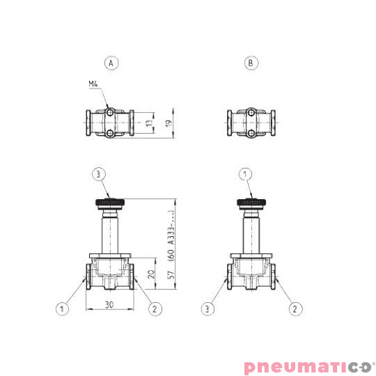 ELEKTROZAWÓR 3/2 NO G 1/8 CAMOZZI A332-1C2 ELEKTROZAWÓR 3/2 NO G 1/8 CAMOZZI A332-1C2