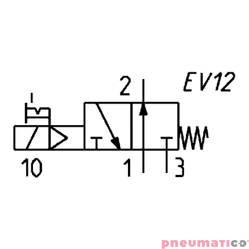 ELEKTROZAWÓR 3/2 NC 1/8" CAMOZZI 348L-015-02 ELEKTROZAWÓR 3/2 NC 1/8" CAMOZZI 348L-015-02