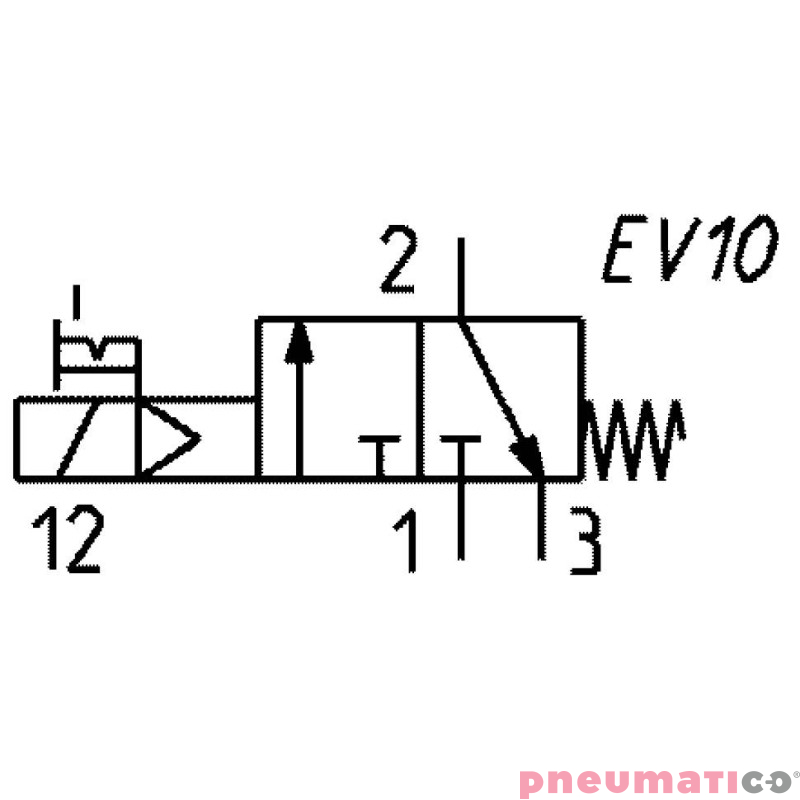 ELEKTROZAWÓR 3/2 NC 1/8" CAMOZZI 438-015-22 ELEKTROZAWÓR 3/2 NC 1/8" CAMOZZI 438-015-22