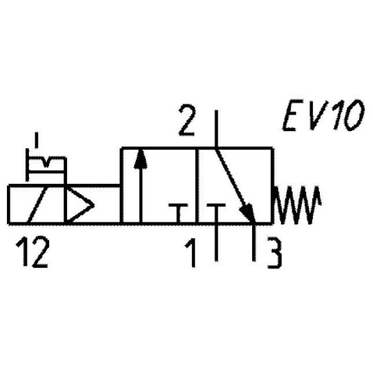 ELEKTROZAW&Oacute;R 3/2 NC 1/4" CAMOZZI 434-015-22